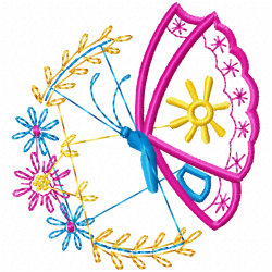 Butterfly Embroidery Design 1 Butterfly Embroidery Design 1